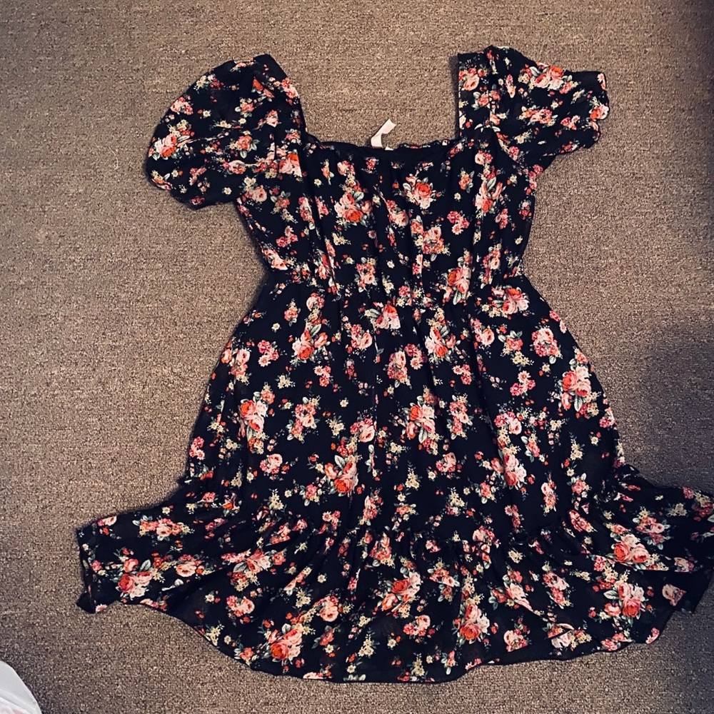 Black babydoll dress
